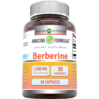 Amazing Formulas Berberine 1000mg 60 Capsules -499388202 image