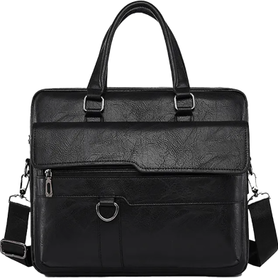 Amsburg Laptop Leather Bag Business Bag - Black image