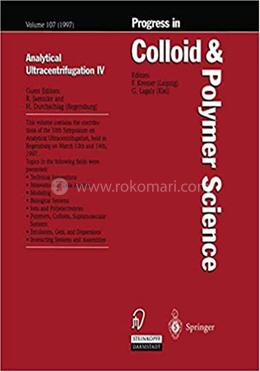 Analytical Ultracentrifugation IV