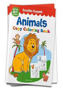 Animals Copy Colouring Book image
