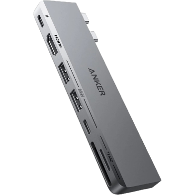 Anker 547 USB-C Hub (7-in-2, For MacBook) Gray image