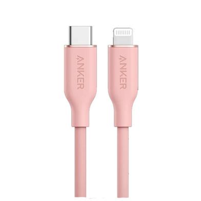 Anker A8662051 PowerLine Soft USB-C to Lightning Cable 3ft-Pink image