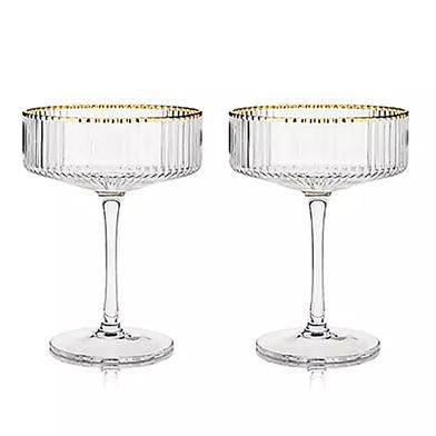 Anko Australia 200ml Ribbed Champagne Coupe image