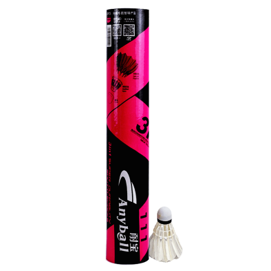 Anyball Super quality 3 In 1 Super Durable Badminton Feather Shuttlecock - 12pcs image