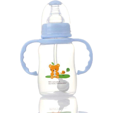Applebear Baby Milk Feeding Plastic Straw Bottle With Handle 150 ml image