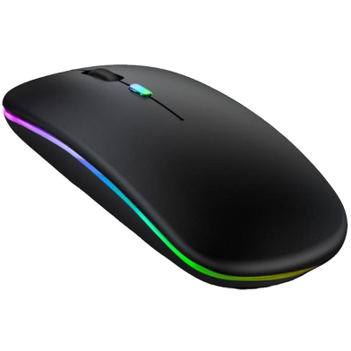 Aptech Wireless Rechargeable Silent and Bluetooth RGB Mouse image