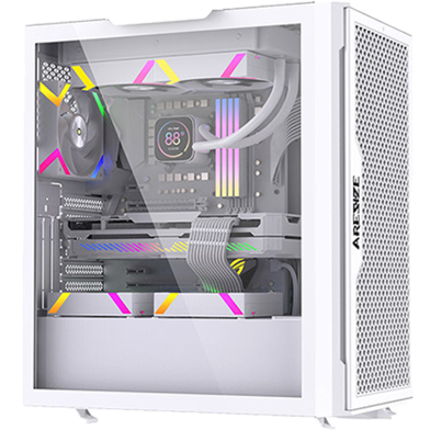 Aresze KT02W Mid-Tower Gaming Casing - White image