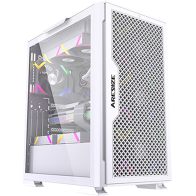 Aresze KT02W Mid-Tower Gaming Casing - White image