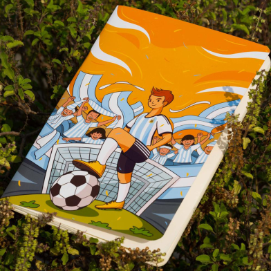 Argentina World Cup Football Team Notebook image