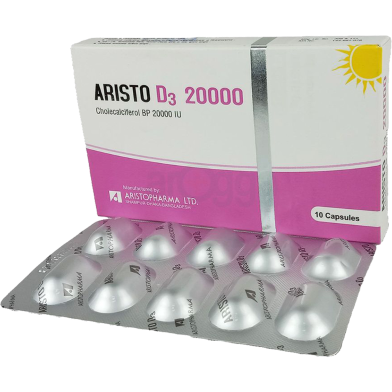 Aristo D320000 IU 10's Strip Capsule image