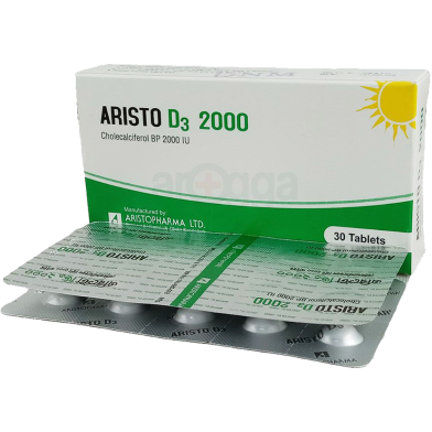 Aristo D 32000 IU - 10's Strip Tablet image