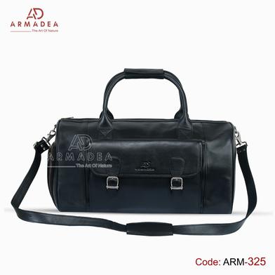 Armadea Big Size Travel Bag with Shoe Compartment Black image
