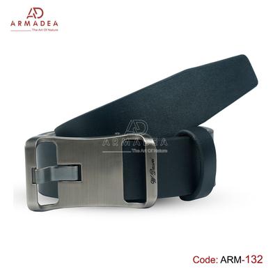 Armadea High Quality Stylish New Leather Belt Black image