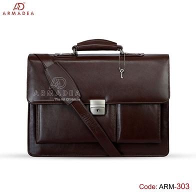 Armadea New Design Smart Office And Laptop Bag Chocolate image