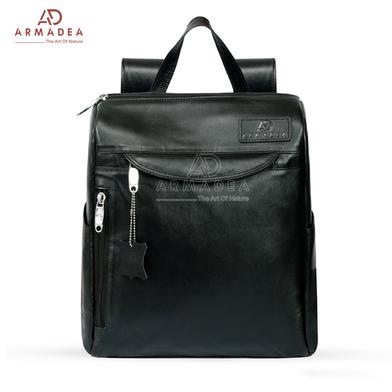 Armadea School Bag And Backpack for Ladies And Gents Black And Chocolate image