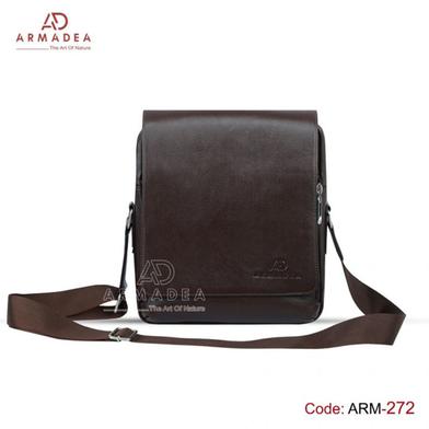 Armadea Stylish And Unique New Messenger Bag Chocolate image
