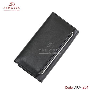 Armadea Unique design unisex Long wallet with many pockets Black image