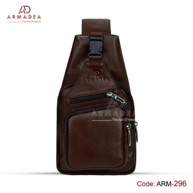 Armadea Unisex Crossbody Fashion Backpack Chocolate image