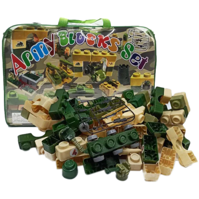 Army Blocks Set Block Play and Learn Educational Building Set for Children (lego_army_1006a) image