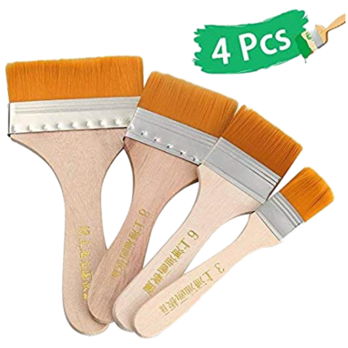 Art Tools Gesso Brush Box-4 Pcs image