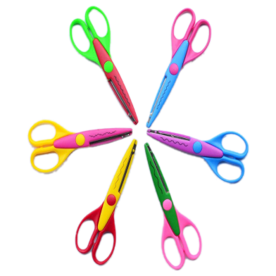 Art and Craft Zig Paper Shaper Scissor Set 6 Pieces image