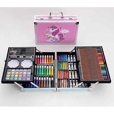 Kids Point - Unicorn Color Pencil Box Pack 42 Pcs Coloring Kit