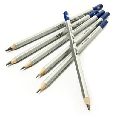 Wooden Artline Sketch Pencil Set Of 6 MRP 70, Size: HB/2B/4B/8B