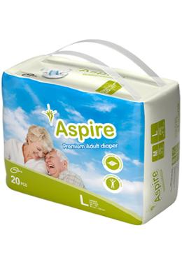 Aspire Premium Unisex Adult Diaper (L Size) (91-132 cm) (20pcs) image