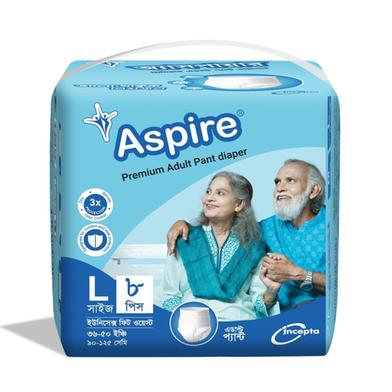 Aspire Premium Unisex Adult Diaper (L Size) (90-125 cm) (8pcs) image