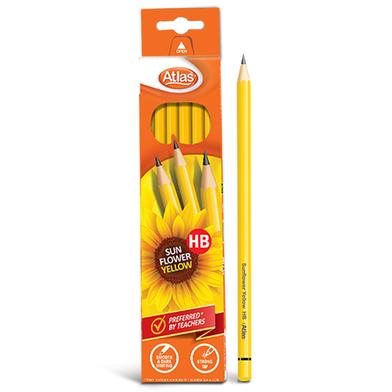 Atlas Sunflower Yellow Pencil-HB 12 pencils in a single pack image