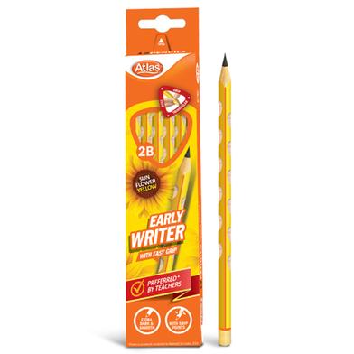 Atlas Sunflower yellow E-writer Pencil- 2B 12 pencils in a single pack image