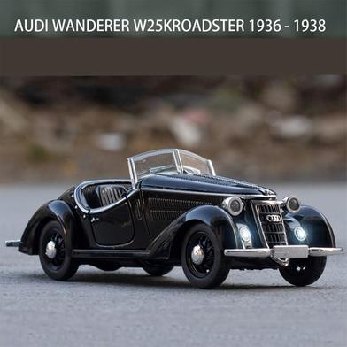Audi CZ34 Wanderer W25K Classic Diecast Alloy Car 1:32 Vintage Vehicles Metal Car Model Car Sound Light Toys For Gift image