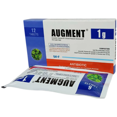 Augment 1gm Tablet 6's Strip image