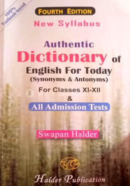 Authentic Dictionary of English for Today for Classes XI-XII (Synonyms and Antonyms) Third Edition image