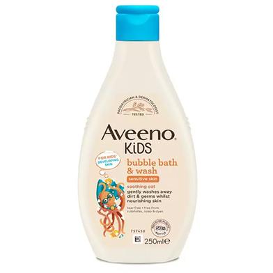 Aveeno Kids Bubble Bath and Wash for Sensitive Skin - 250ml image