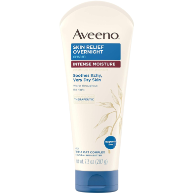 Aveeno Skin Relief Overnight Intense Moisture Body Cream 207gm image