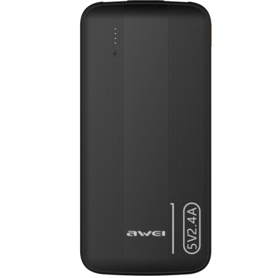 Awei P20K 10000mAh Powerbank 2.4A Slim PowerBank Dual Output image