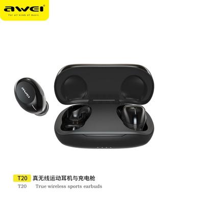 Awei T20 Touch Control Earbuds TWS Bluetooth 5.0 HiFi Sound True Wireless Earbuds image