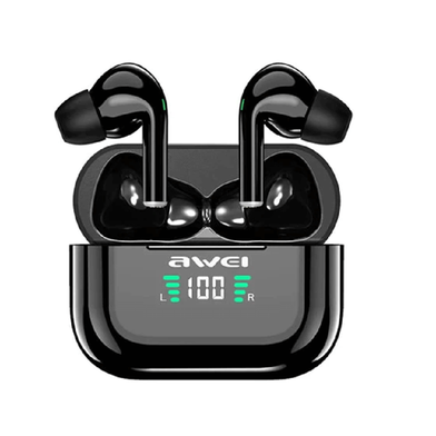 Awei T29P True Wireless Sports Earbuds with Charging Case-Black image