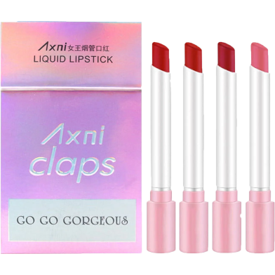 Axni Claps Wonderful Smoke Tube Liquid Lipstick Box 4 Pcs image