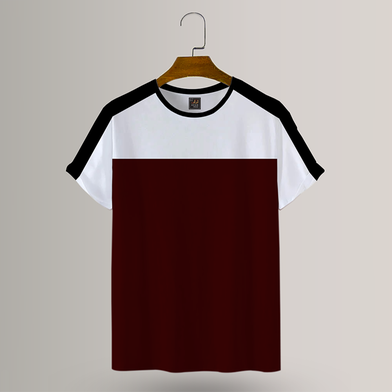 Azan Lifestyle: Contrast T-shirt- AT146- Size XXL image