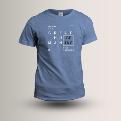 Azan Lifestyle: Dawah T-shirt- (Sky)- Size L image