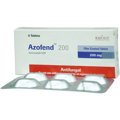 Azofend 200 mg Tablet 6'S Strip image