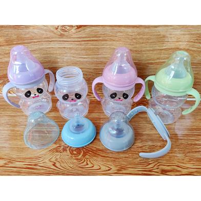 BABY Feeder Bottle Minitree Wide Neck Feeding Plastic Bottle With Handle 3mplush 210ml Multicolor Available image