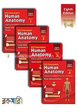 BD Chaurasia's Human Anatomy (Set of Vols 1, 2, 3, and 4) image
