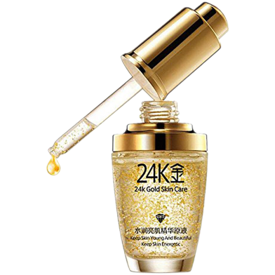 BIOAQUA 24K Gold Skin Care Anti Aging 24K Gold Serum Face Serum with Hyaluronic Acid and Collagen Anti-aging Serum -30ml image