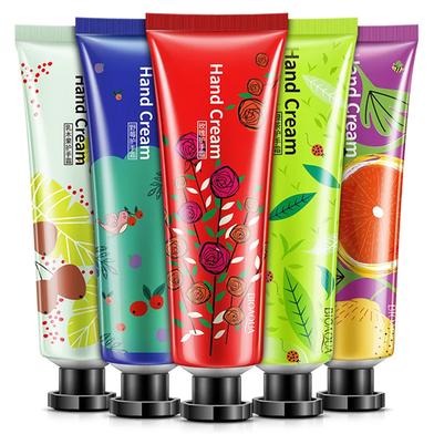 BIOAQUA Fruits Hand Cream Sets Moisturizing Sakura Hands Cream Anti-chapping Nourishing Repairing Handcream Hand Skin Care-5pcs image