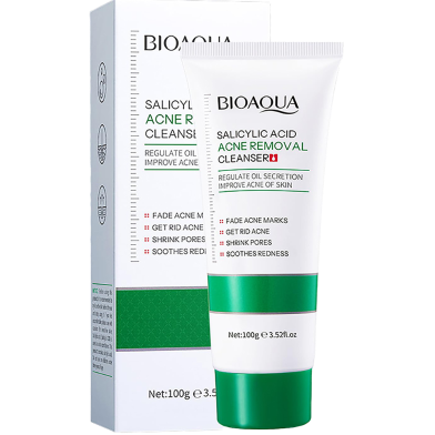 BIOAQUA Salicylic Acid Acne Removal Oil Control Cleanser- 100g image