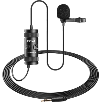 BOYA BY-M1 Pro II Universal Lavalier Microphone- No Need Batteries image