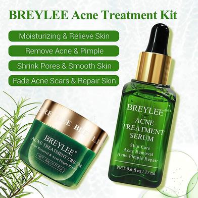 BREYLEE Acne Treatment Cream and Serum( 20g plus 17ml)-Acne Combo image